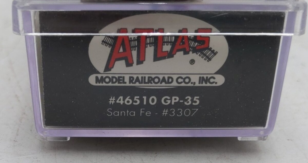 Atlas 46510 N Scale Santa Fe GP 35 Diesel Locomotive #3307 LN/Box