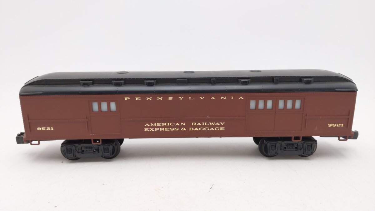 Lionel 6-9521 O Gauge Pennsylvania Illuminated Baggage Car #9521 EX