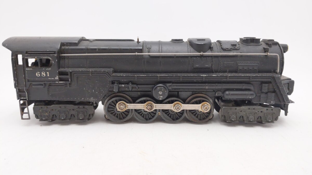 Lionel 681 Vintage O 6-8-6 Die-Cast S2 Steam Turbine Locomotive VG