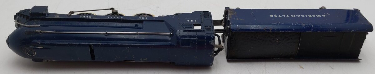 American Flyer 350 Vintage S B&O The Royal Blue 4-6-2 Die-Cast Steam Locomotive VG