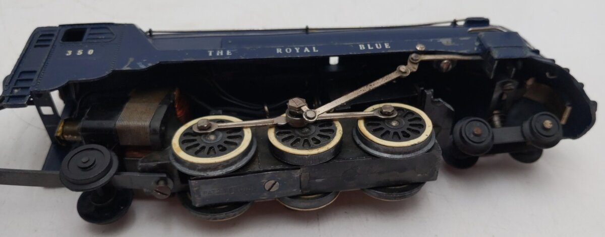 American Flyer 350 Vintage S B&O The Royal Blue 4-6-2 Die-Cast Steam Locomotive VG