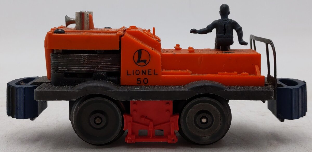 Lionel 50 Vintage O Postwar Motorized Gang Car w/3 Figures VG