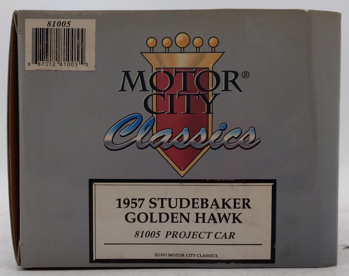 Motor City 81005 1:16 Scale Die Cast Broken Down Golden Hawk Classic Car Model EX/Box