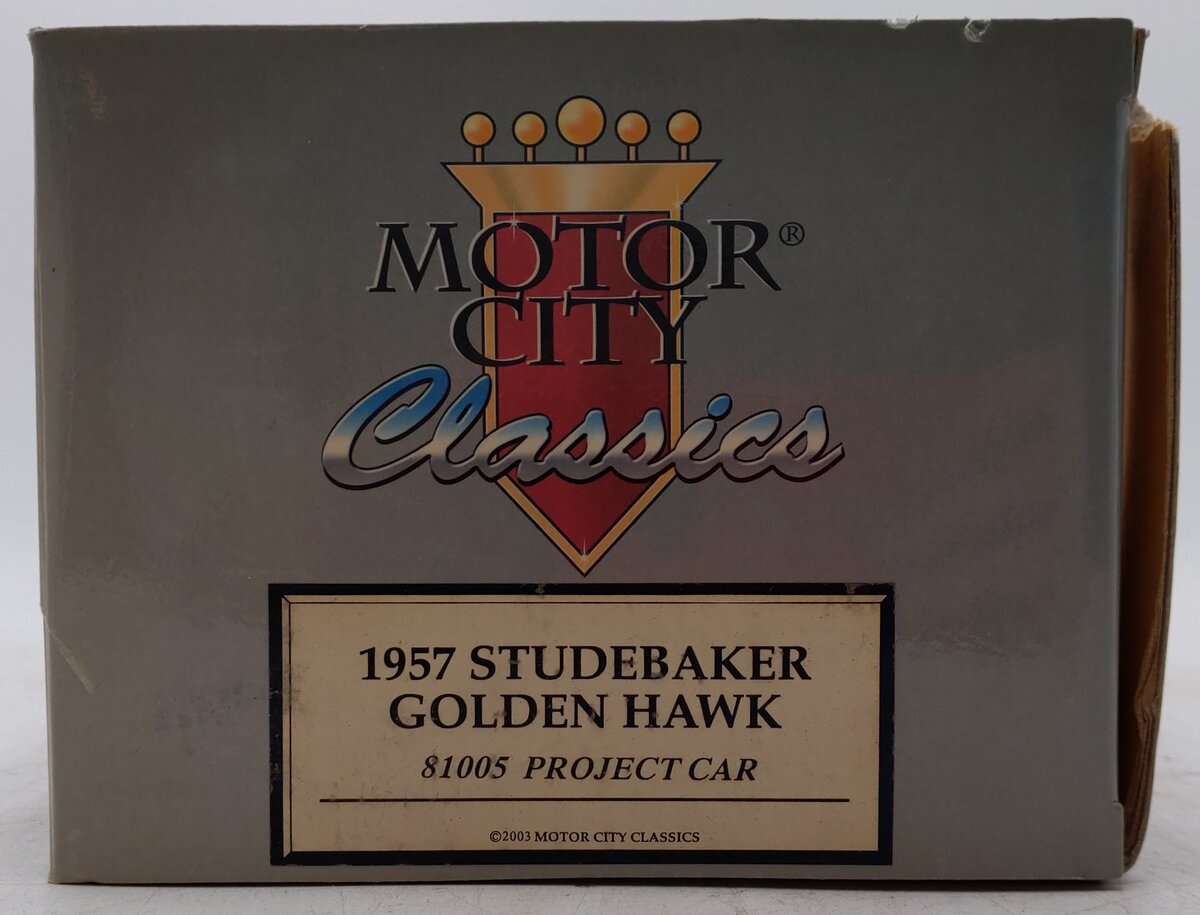 Motor City 81005 1:16 Scale Die Cast Broken Down Golden Hawk Classic Car Model EX/Box