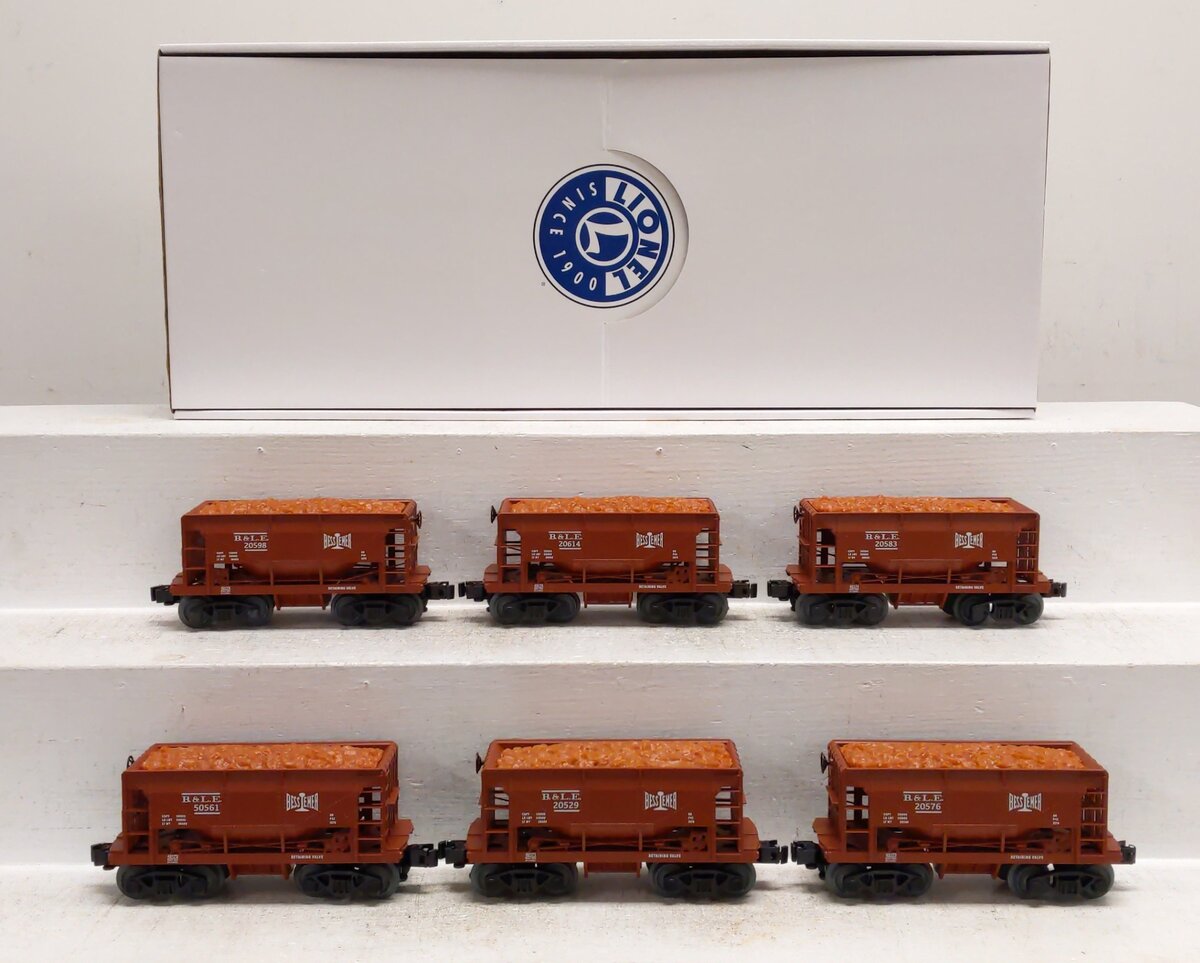 Lionel 2243170 O Bessemer & Lake Erie Standard O Ore Cars #2 (Set of 6)