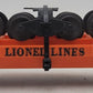 Lionel 6362-55 Vintage O Flat Car w/ 3 Trucks--Serif Letter Version EX