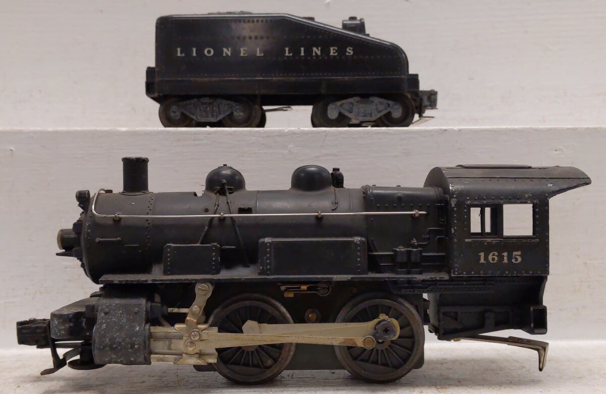 Lionel 1615 Vintage O 0-4-0 Die-Cast Steam Switcher Locomotive & Tender