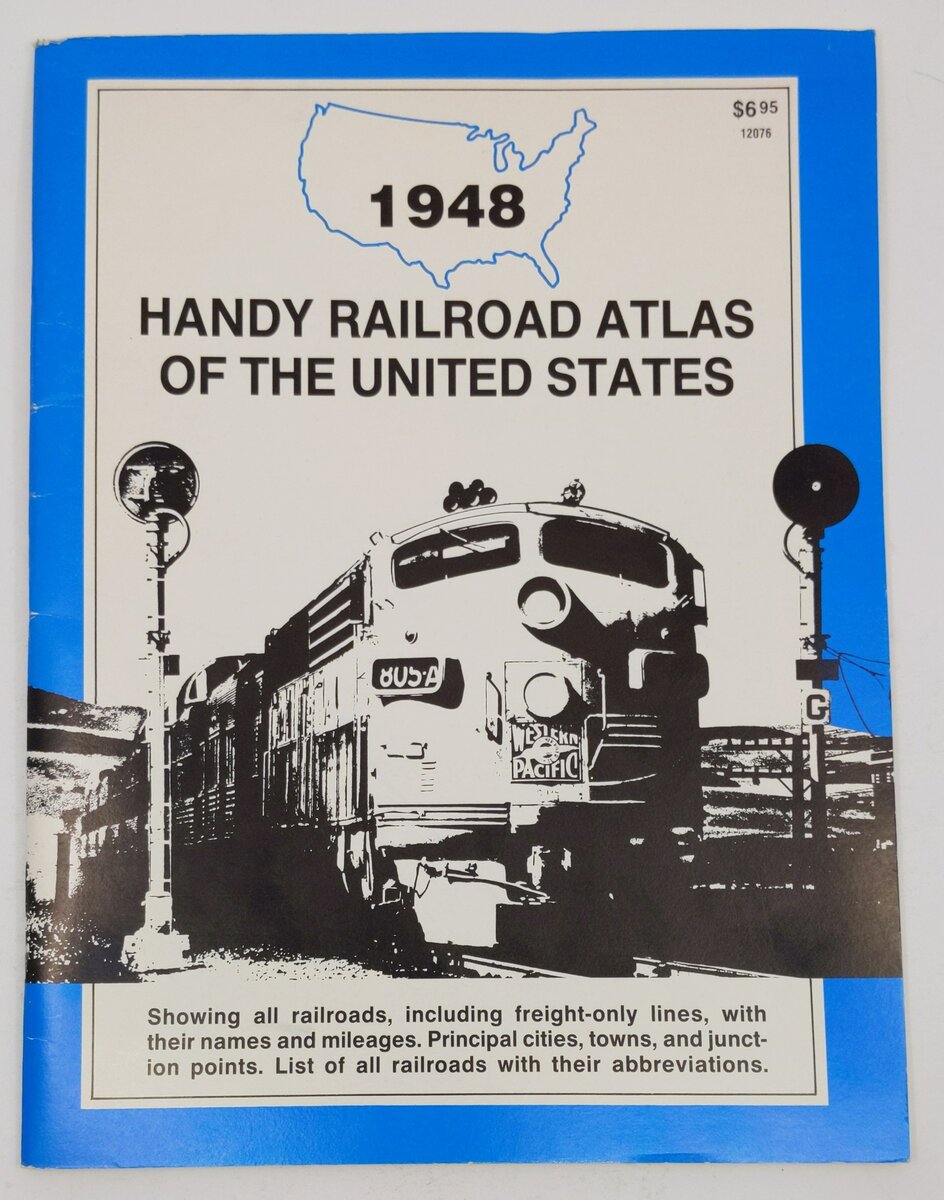 1948 handy railroad atlas of the united states Paperback Book By Rand McNally VG