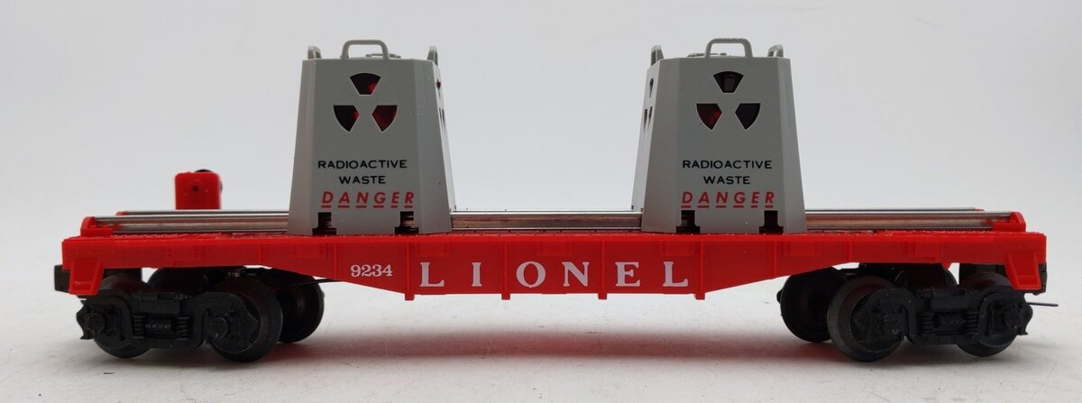 Lionel 6-9234 O Gauge Lionel Radioactive Waste Car w/Waste Containers LN/Box