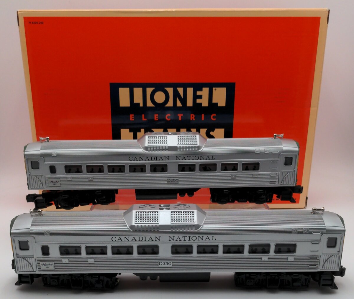 Lionel 6-18512 O Canadian National Non-Powered Budd Car Set EX/Box
