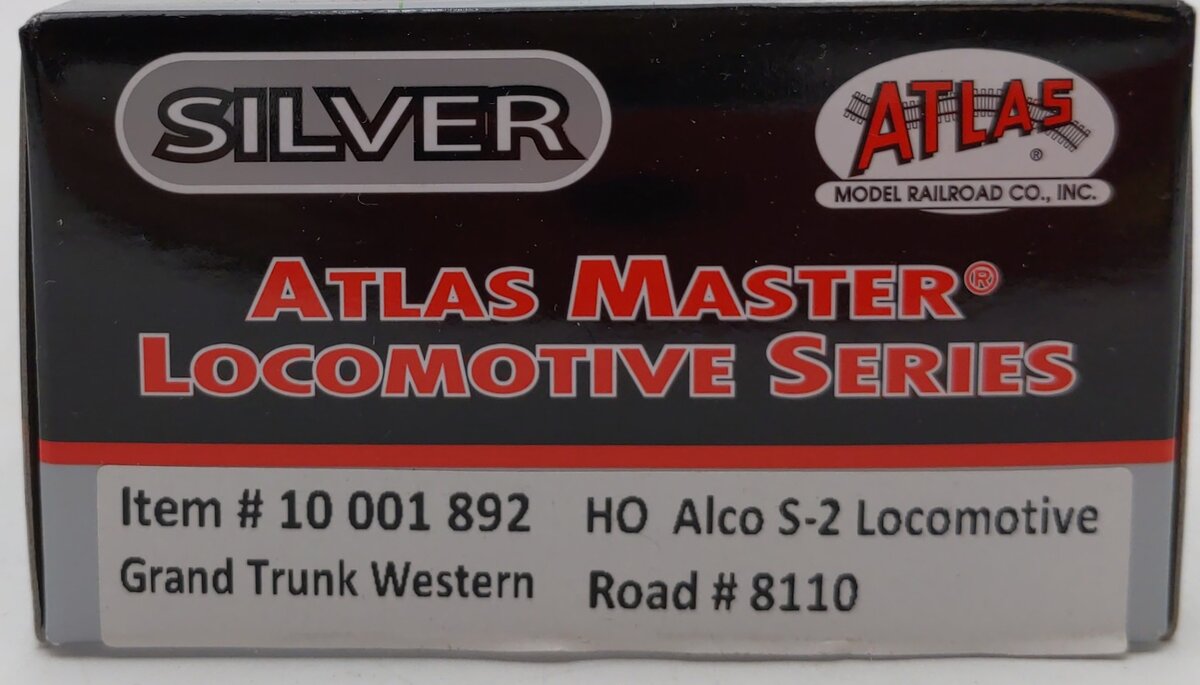 Atlas 10001892 HO Grand Trunk Western Alco S2 Diesel Engine #8110