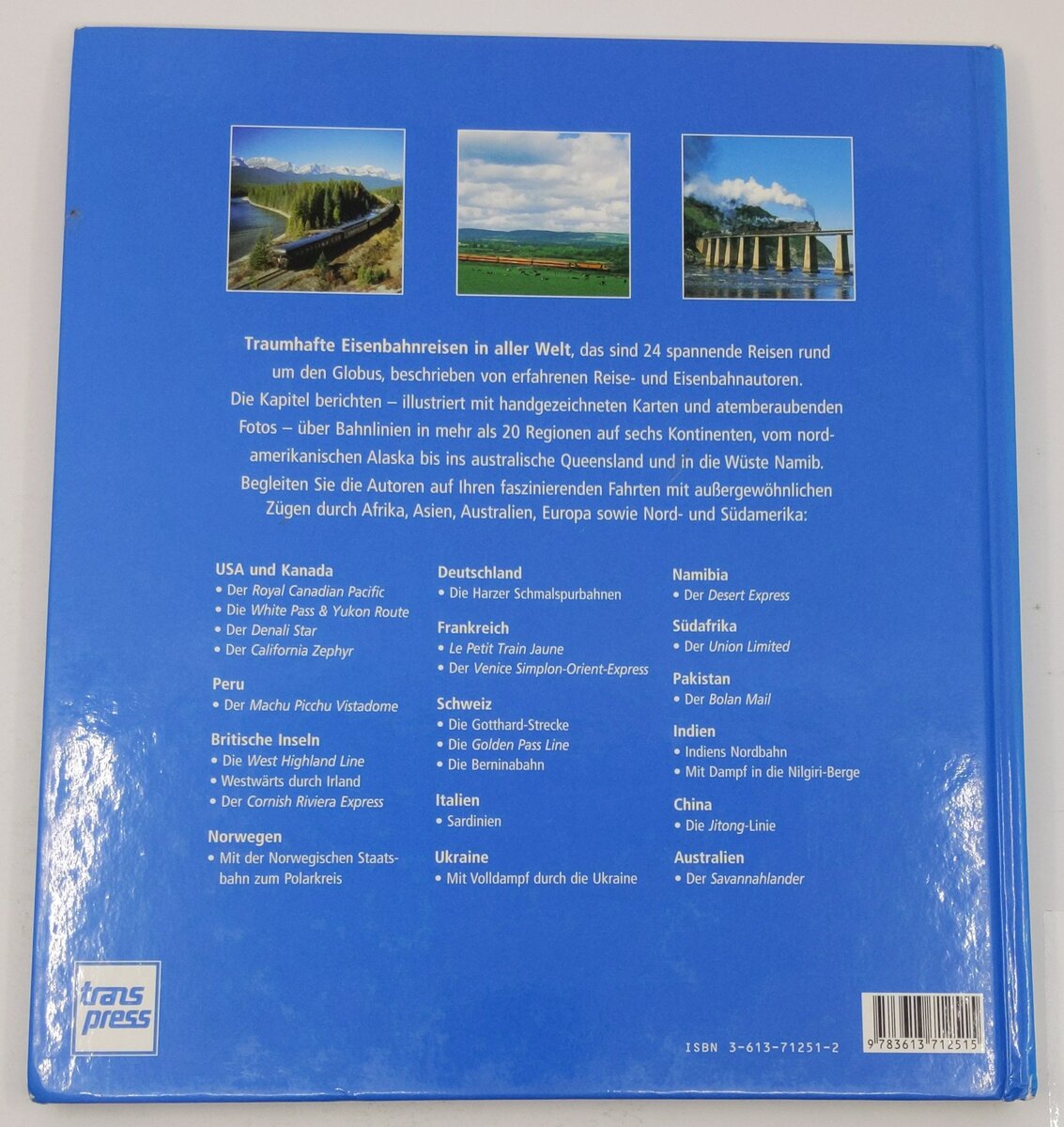 Traumhafte Eisenbahnreisen in aller Welt Hardcover By Tom Savio, Anthony Lambert VG