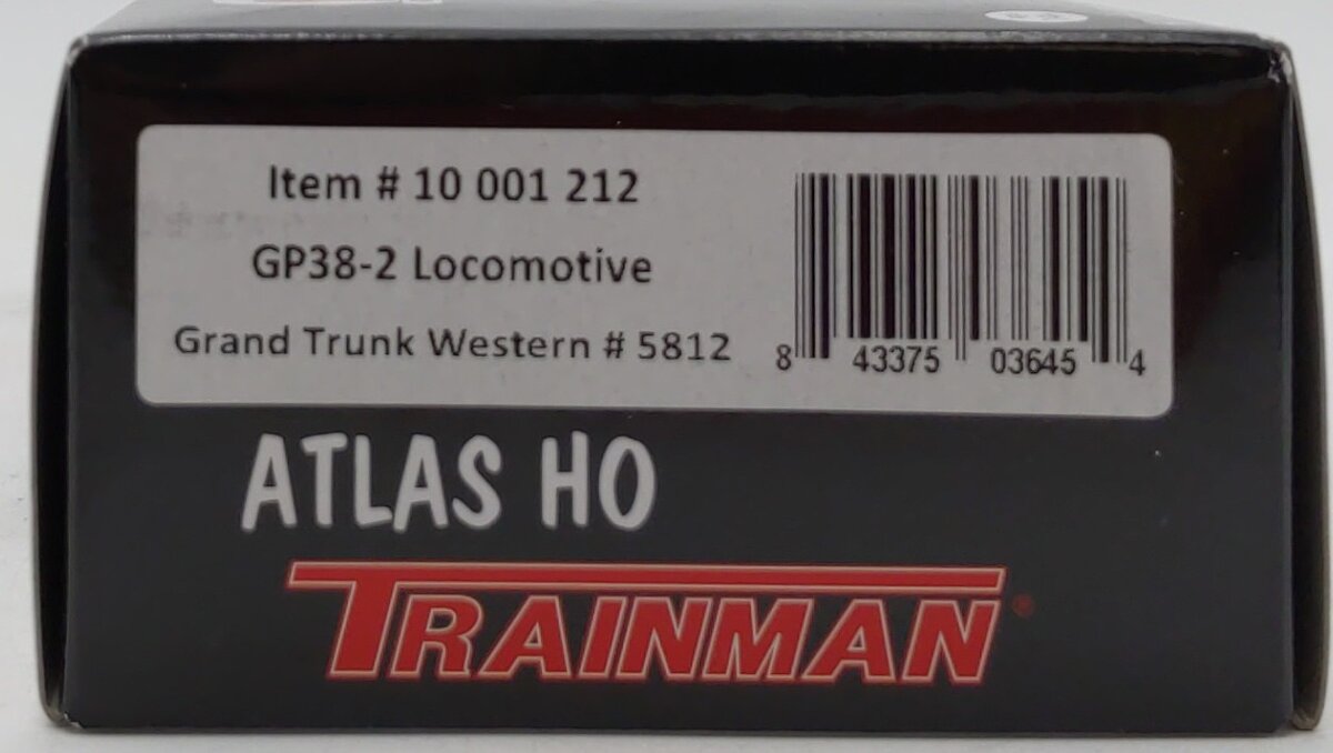 Atlas 10001212 HO Scale TM Grand Trunk Western GP38-2 Diesel Locomotive #5812