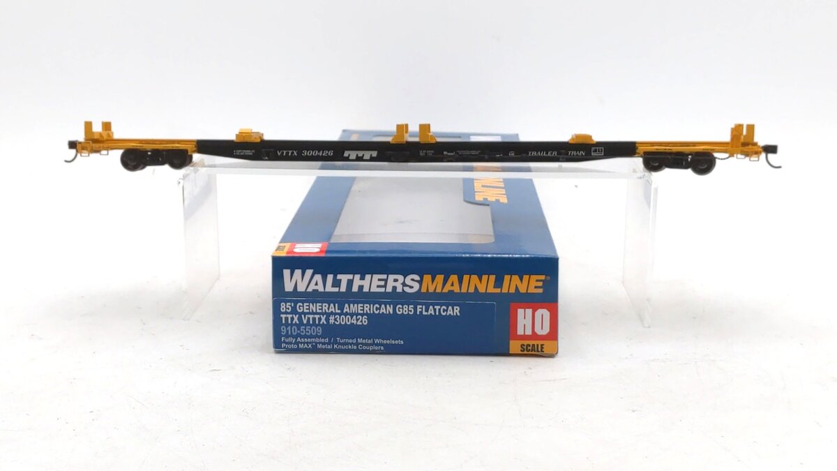 Walthers 910-5509 HO Scale TTX Corporation 85' General American G85 Flat #300426