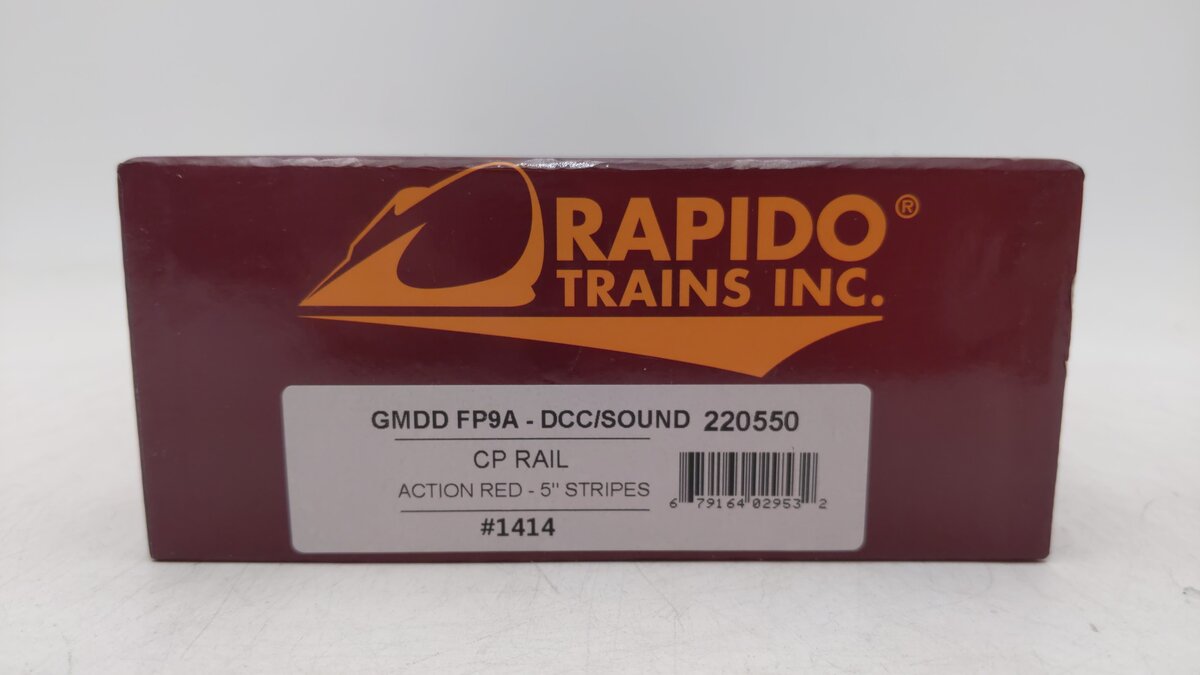 Rapido Trains 220550 HO Canadian Pacific GMD FP9A True North #1414