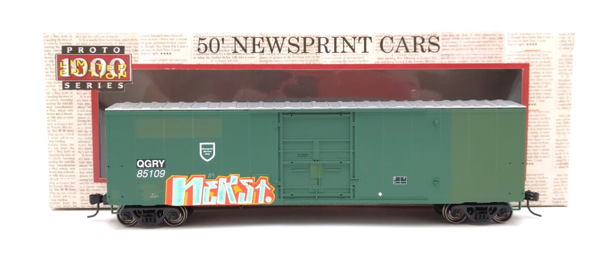 Proto 1000 400302 HO Scale 50' Newsprint Cars QGRY Limited Edition #85109