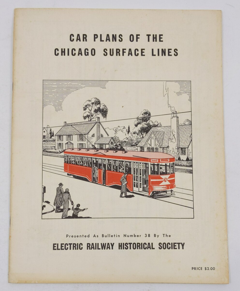 Car Plans of the Chicago Surface Lines. Bulletin 38 Paperback Book VG