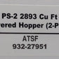 Walthers 932-27951 HO ATSF PS-2 2893 Cu Ft Covered Hopper Cars (Pack of 2)