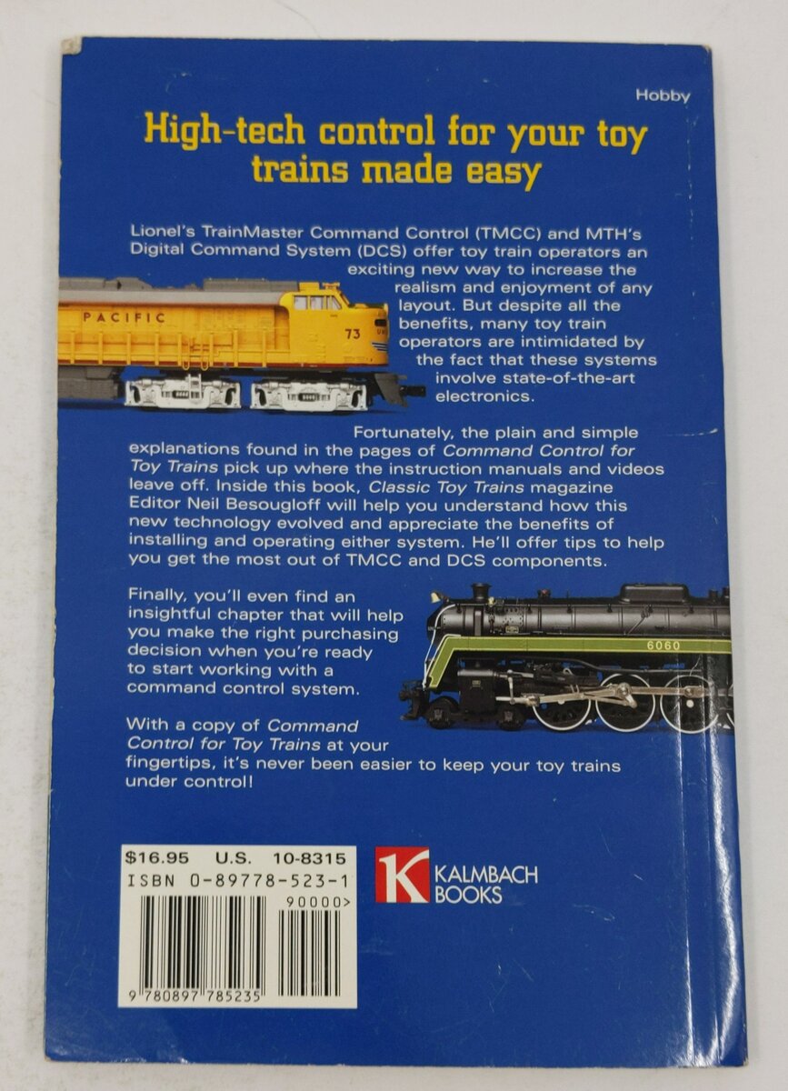 Command Control for Toy Trains Paperback Book By Neil Besougloff