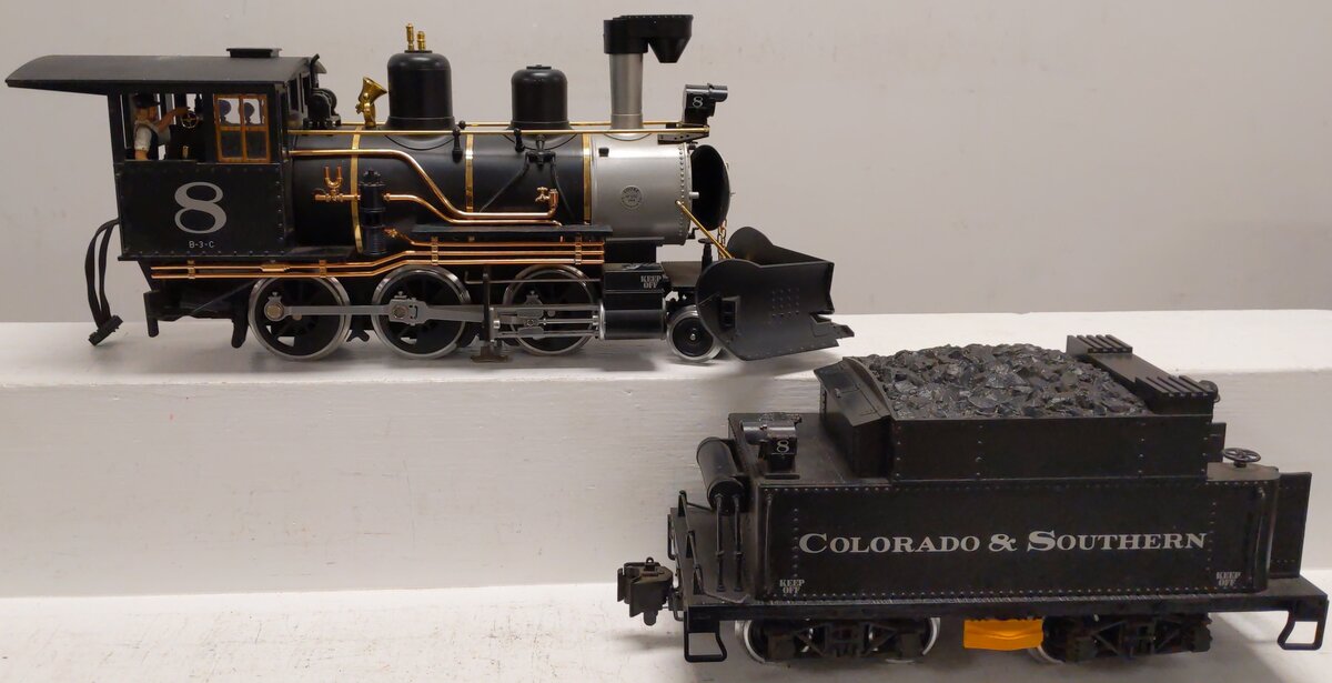 LGB 2319S C&S 2-6-0 Mogul Steam Locomotive w/Sound VG/Box – Trainz