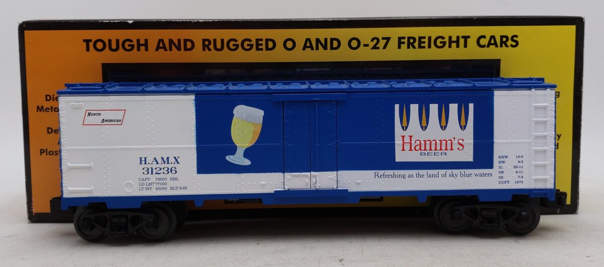 MTH 30-78130 Hamm's Beer Modern Reefer Car