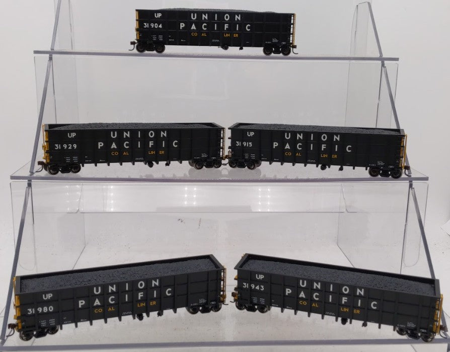 Athearn 97552 HO Scale Union Pacific 50' Thrall High-Side Coal Gondola 5 Pack