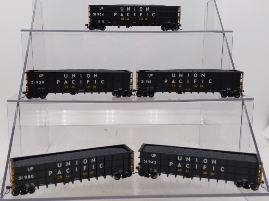 Athearn 97552 HO Scale Union Pacific 50' Thrall High-Side Coal Gondola 5 Pack