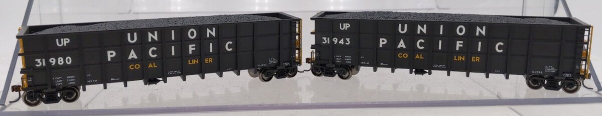 Athearn 97552 HO Scale Union Pacific 50' Thrall High-Side Coal Gondola 5 Pack