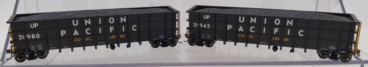 Athearn 97552 HO Scale Union Pacific 50' Thrall High-Side Coal Gondola 5 Pack