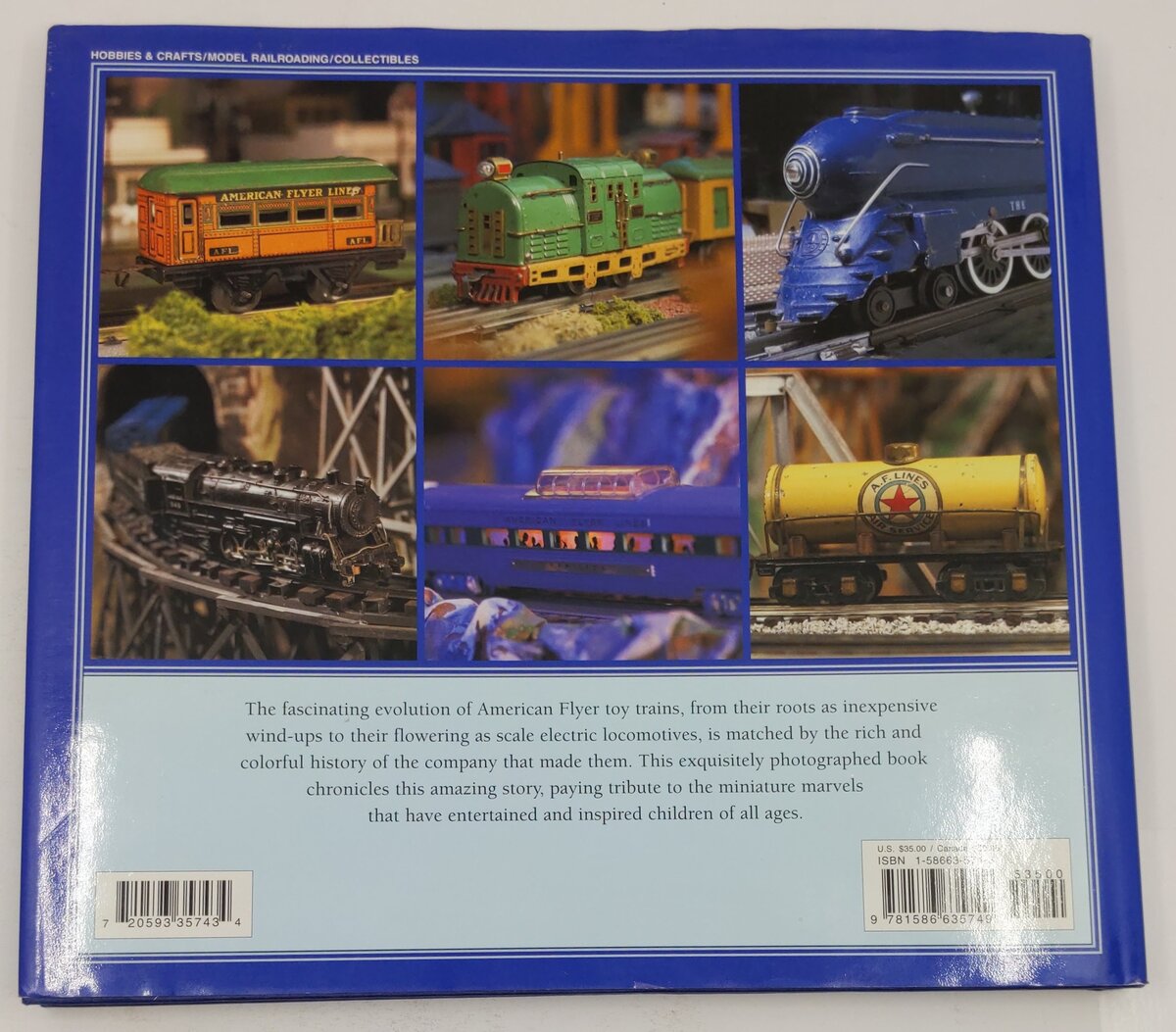 American Flyer: Classic Toy Trains Hardcover Book By Gerry Souter, Janet Souter EX