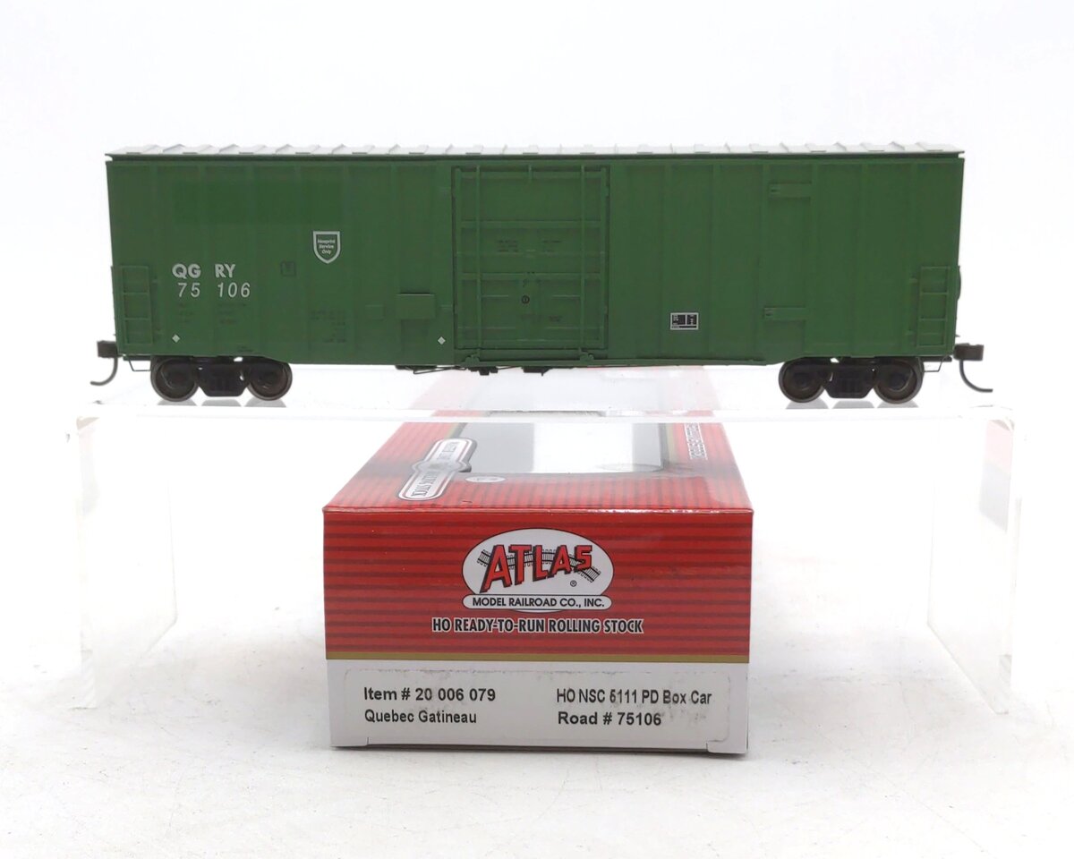 Atlas 20006079 HO Quebec Gatineau NCS 5277 Plug Door Boxcar #75106 LN/Box