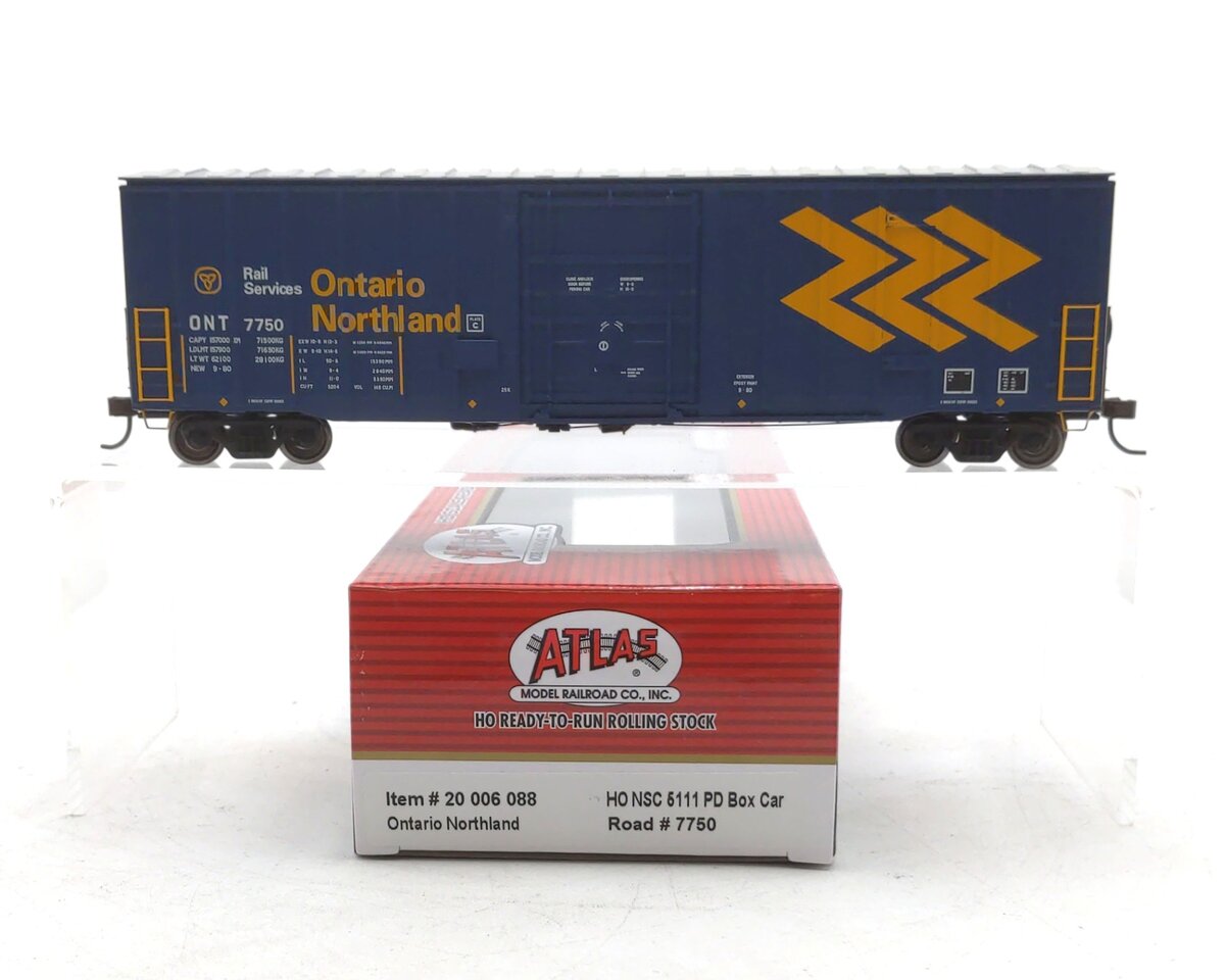 Atlas 20006088 HO Ontario Northland NCS 5277 Plug Door Boxcar #7750