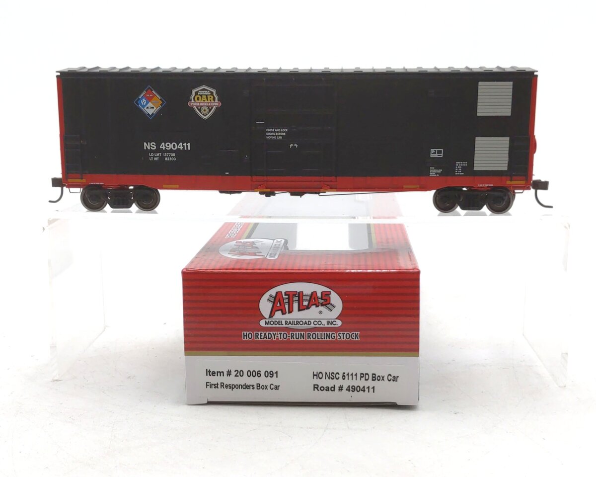 Atlas 20006091 HO NS First Responders Car NSC 5111 Plug Door Box Car #490411