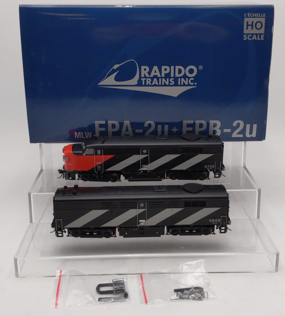 Rapido Trains 21607 HO CN FPA-2u & FPB-2u Diesel Locomotive w/DCC #6758/6858