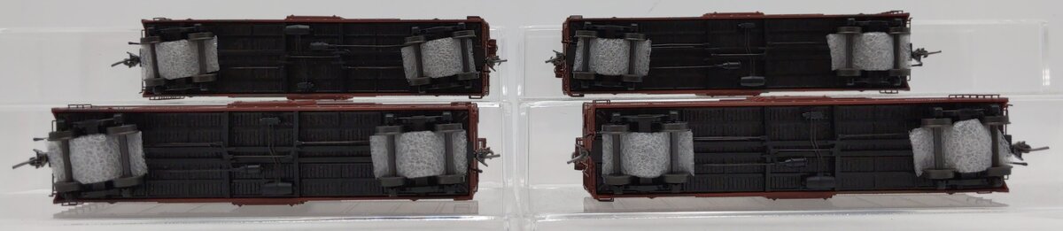 Broadway Limited 1754 HO Unlettered NYC Steel Boxcar Set (4) LN/Box