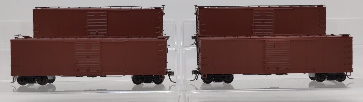 Broadway Limited 1754 HO Unlettered NYC Steel Boxcar Set (4) LN/Box