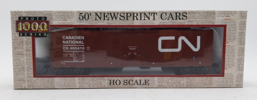 Proto 1000 300504 HO Scale Canadian National 50' Newsprint Boxcar #400410 LN/Box