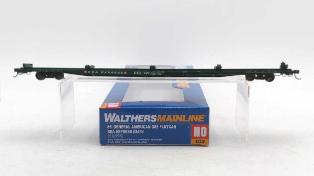 Walthers 910-5530 HO REA 85' General American G85 Flatcar #3439