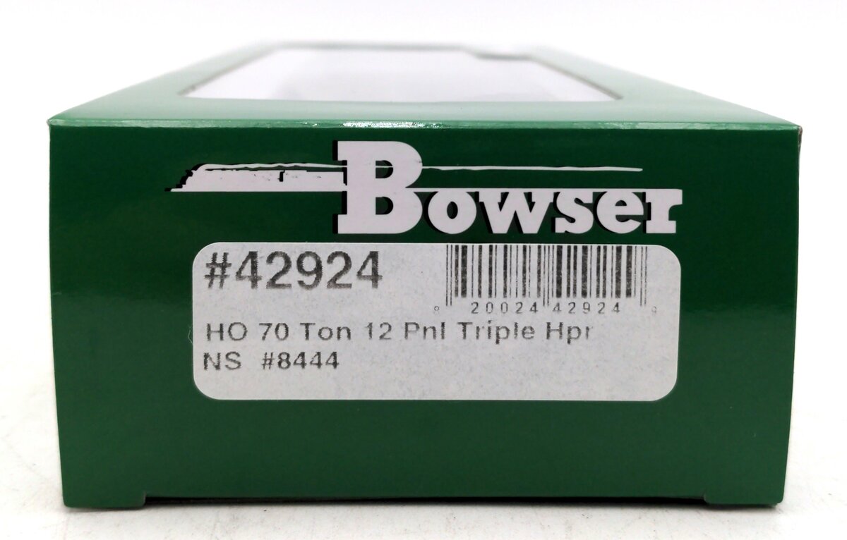 Bowser 42924 HO Norfolk Southern 70 Ton 12 Panel Triple Hopper Car RTR #8444