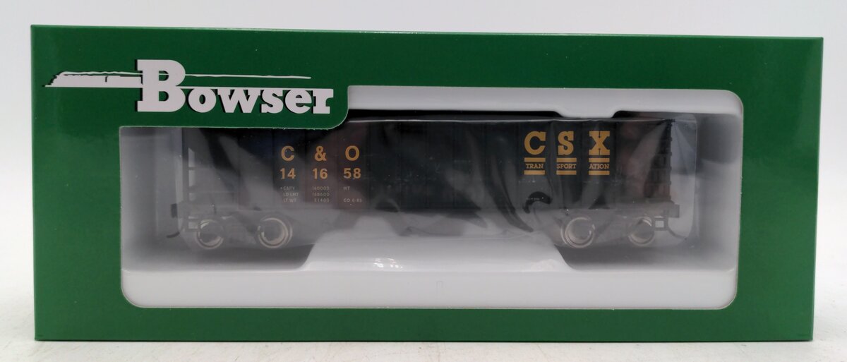 Bowser 42915 HO CSX C&O 70-Ton 12-Panel 3-Bay Hopper Ready to Run #141658