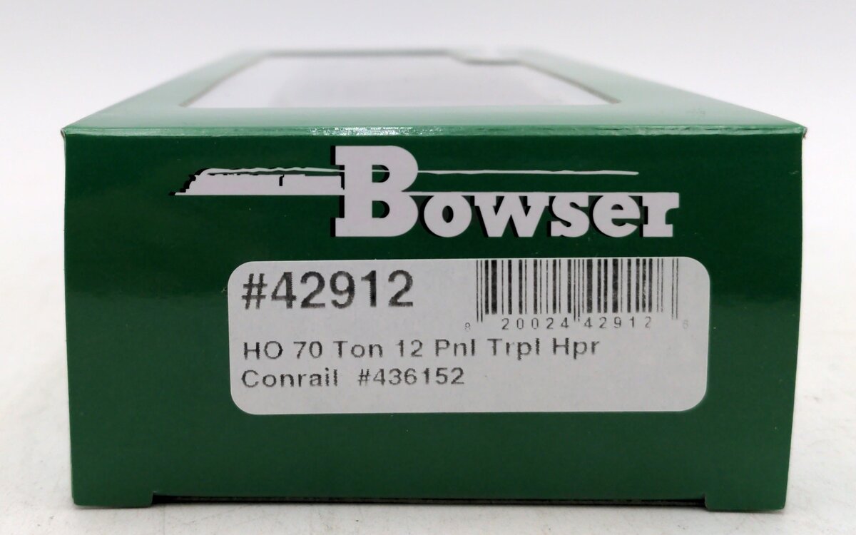 Bowser 42912 HO Conrail 70-Ton 12-Panel 3-Bay Hopper Ready to Run #436152
