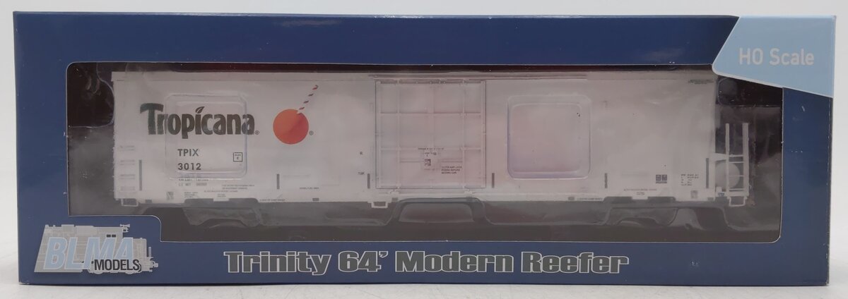 BLMA Models 52726 HO Scale Tropicana 64' Reefer Car #3012