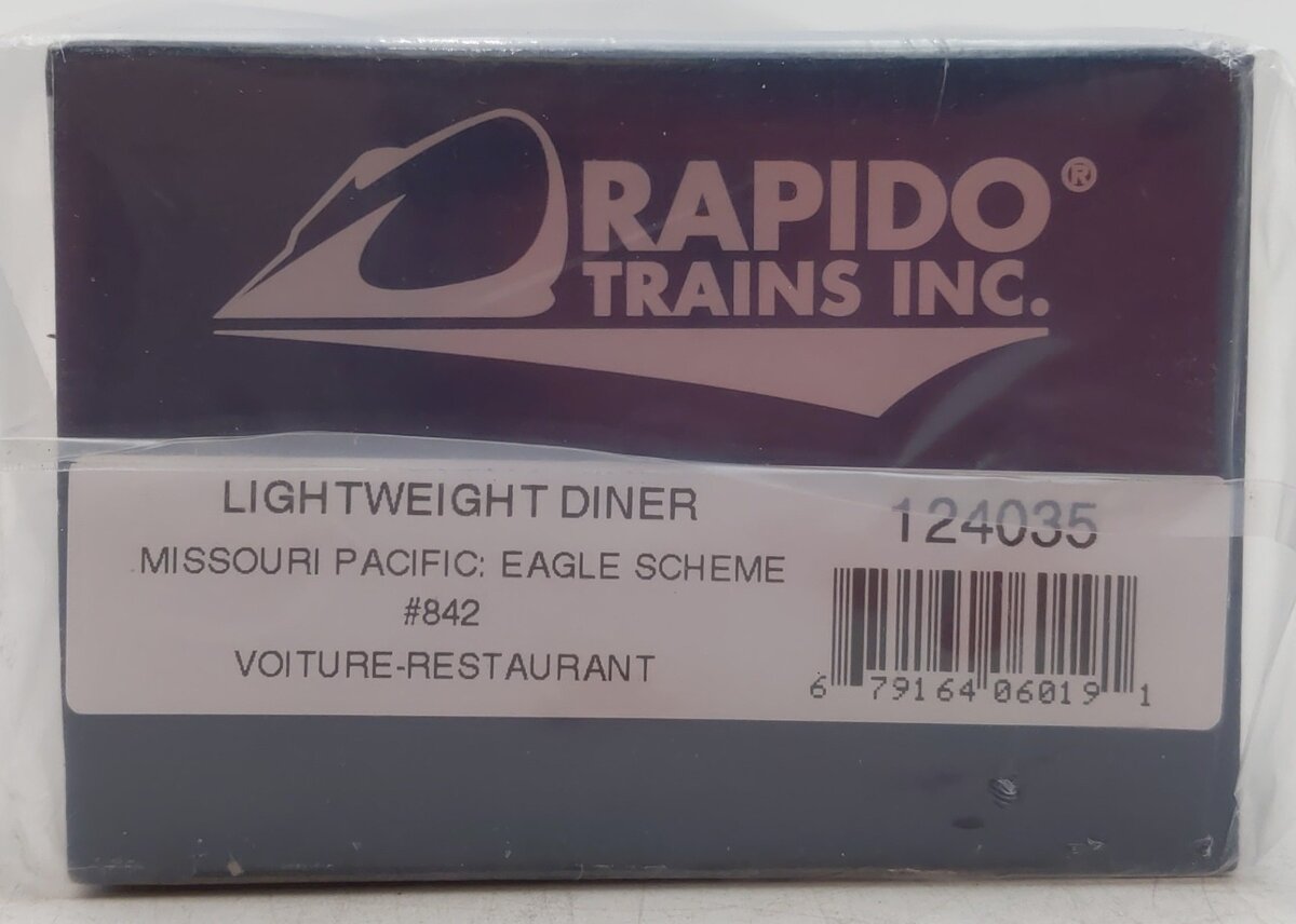 Rapido Trains 124035 HO Scale Missouri Pacific Lightweight Diner Car #842