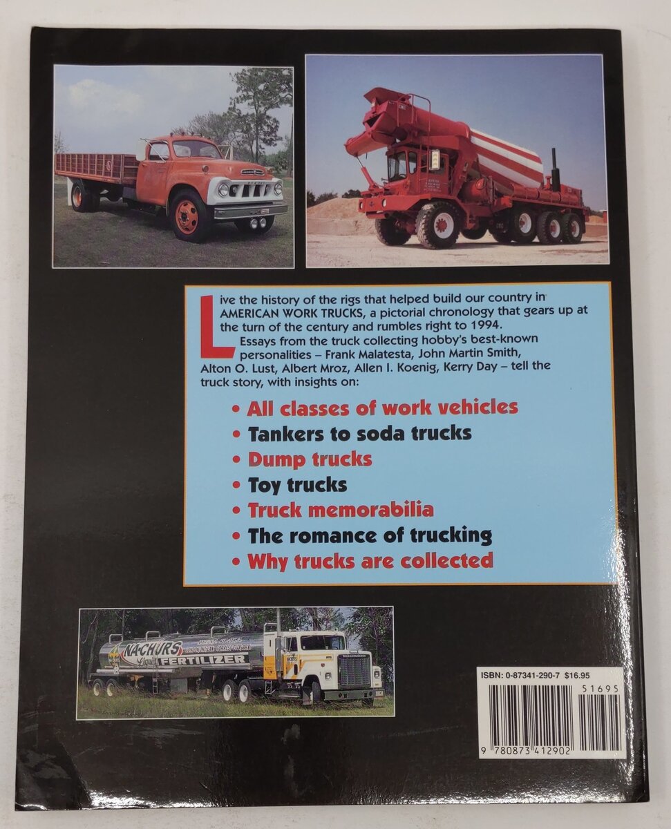 American Work Trucks Paperback Book By John Gunnell EX
