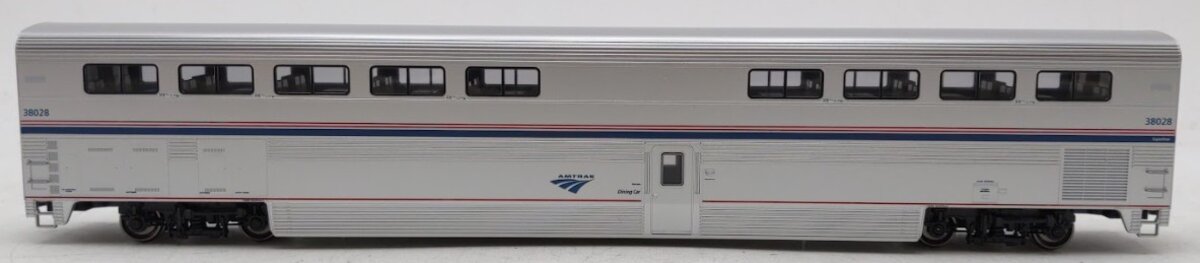 Kato 35-6074-1 HO Amtrak Superliner I Phase VI Diner #38028 w Interior Lighting