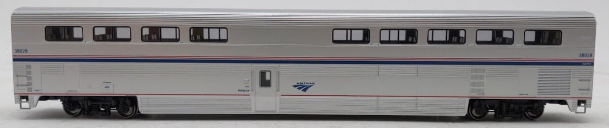 Kato 35-6074-1 HO Amtrak Superliner I Phase VI Diner #38028 w Interior Lighting