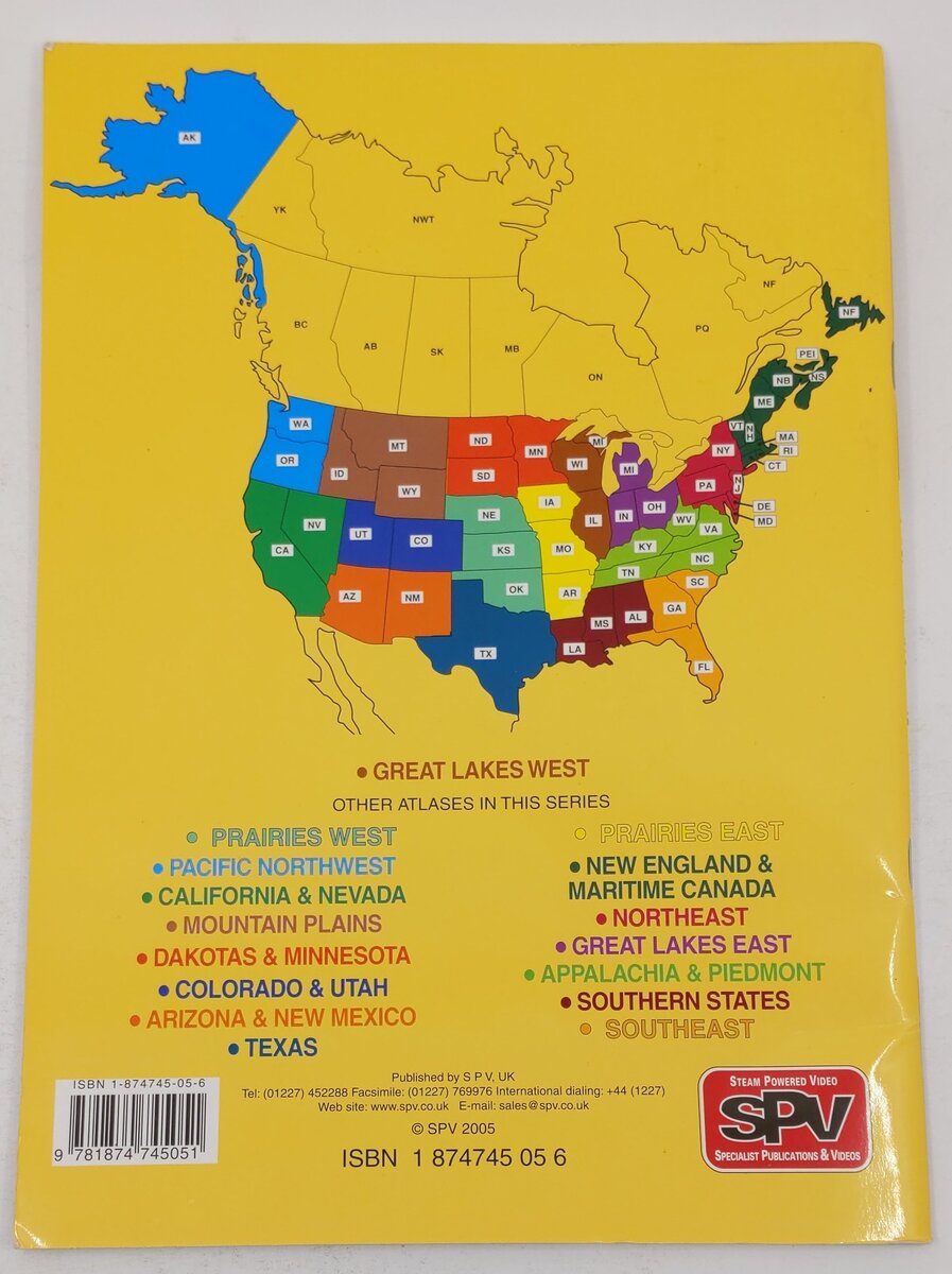 SPVs Comprehensive Railroad Atlas of North America Paperback Book By Mike Walker VG