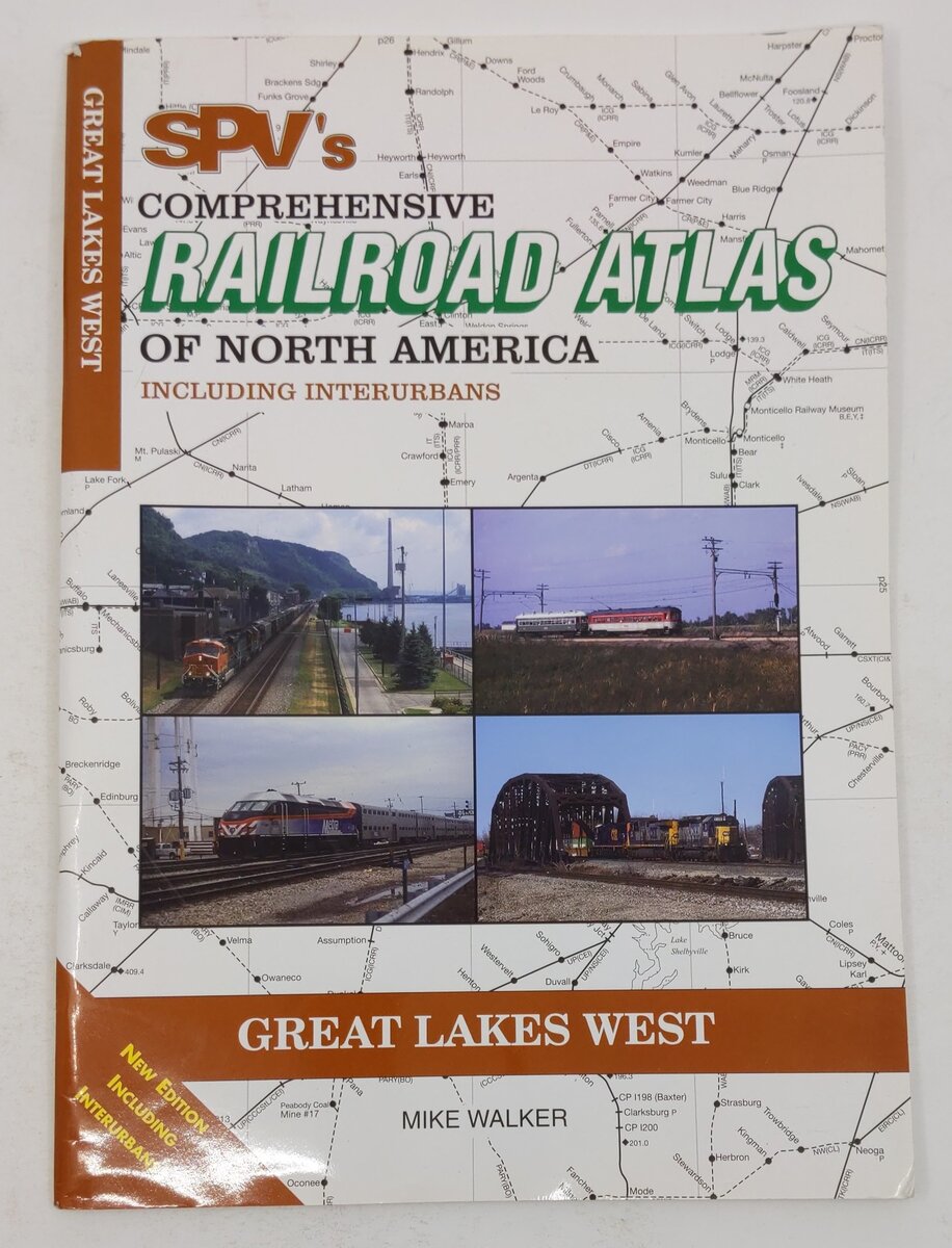 SPVs Comprehensive Railroad Atlas of North America Paperback Book By Mike Walker VG