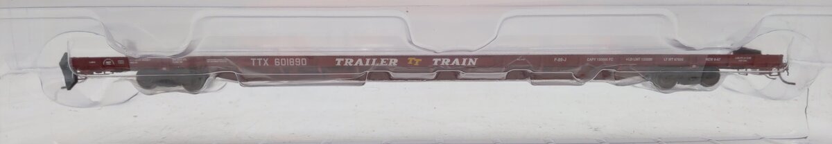 BLMA Models 51009 HO Scale TTX ACF F89-J 89' Flat Car #601890