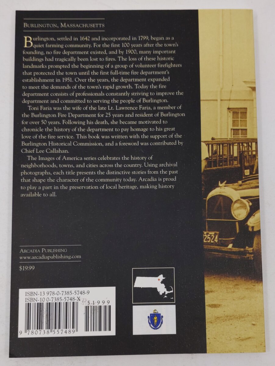 Burlington Firefighting Paperback Book By Toni Faria EX